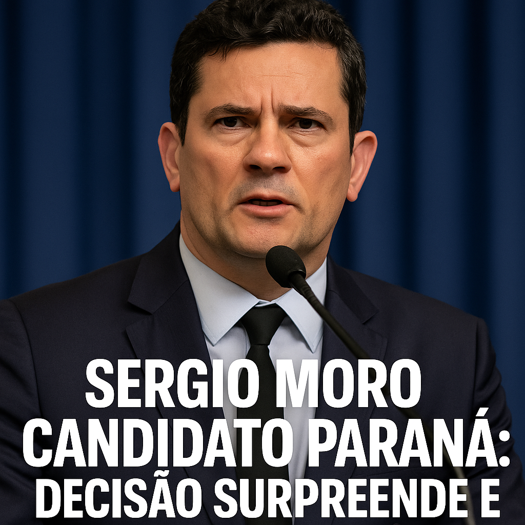 Sergio Moro candidato Paraná: decisão surpreende e causa climão político