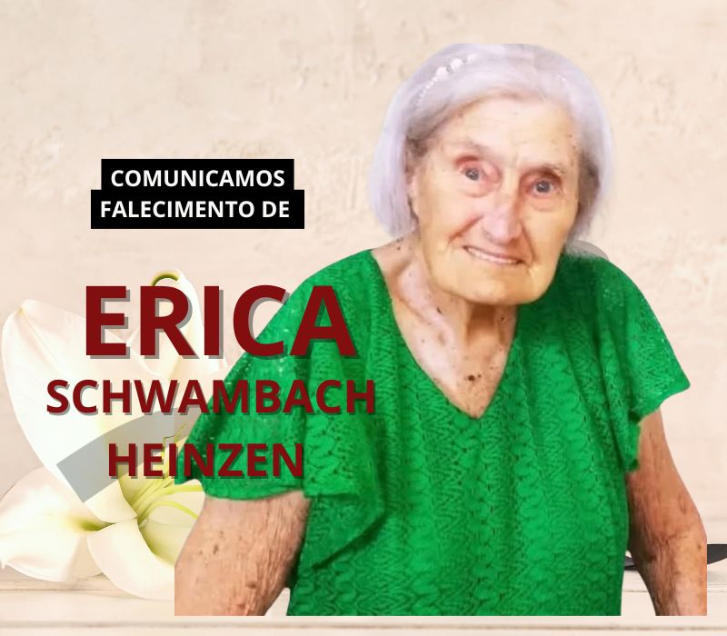 Comunicamos o falecimento de Érica Schwambach Heinzen