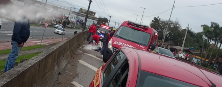 Acidente grave na BR-280 deixa uma vítima fatal nesta segunda-feira (30