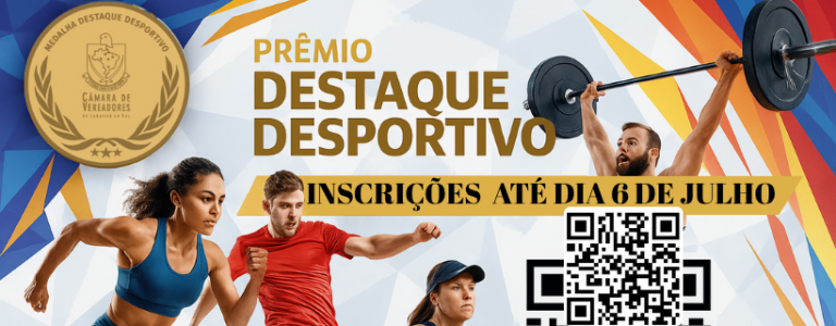 Prêmio Destaque Desportivo 2024: Inscrições abertas pelo aplicativo da Câmara de Jaraguá do Sul