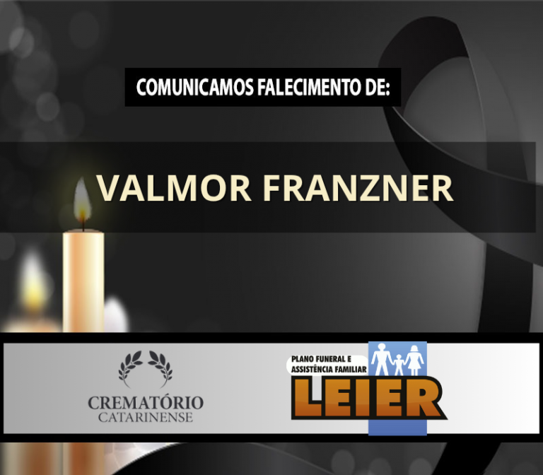 Plano Leier e a Funerária Guaramirim comunicam o falecimento de Valmor Franzner