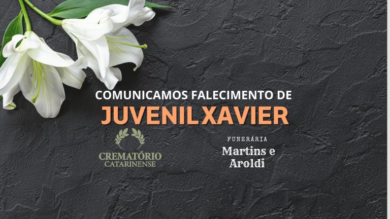 Funerária Martins e Aroldi comunica o falecimento de Juvenil Xavier