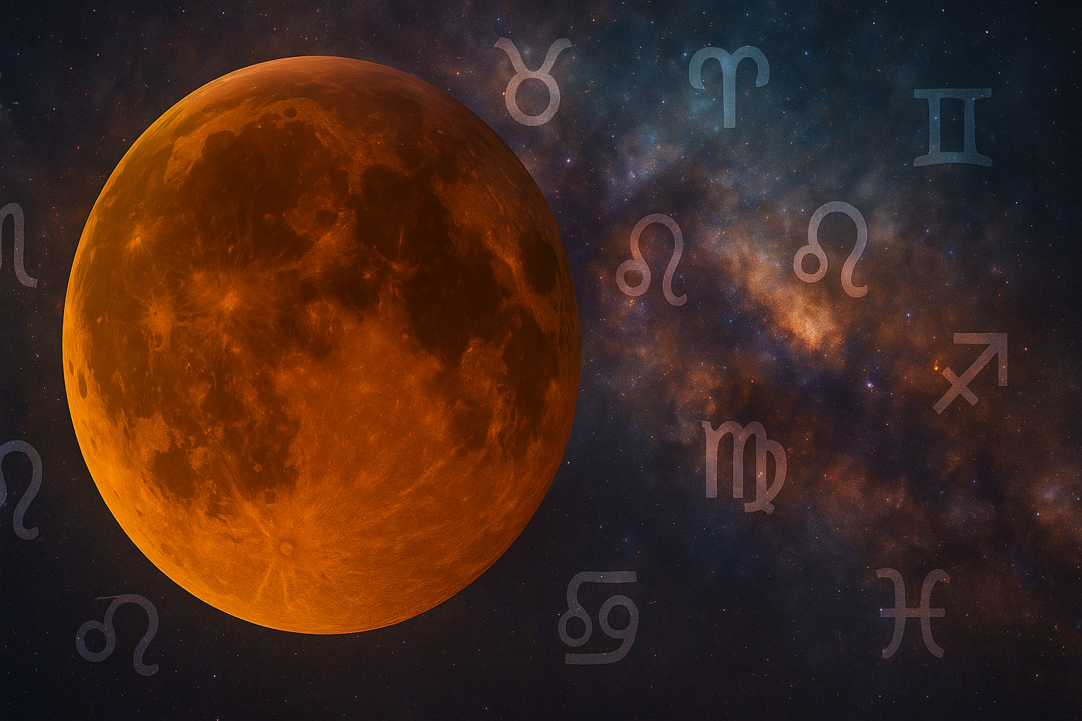 Lua de Sangue em Setembro de 2025: como o eclipse lunar influencia cada signo