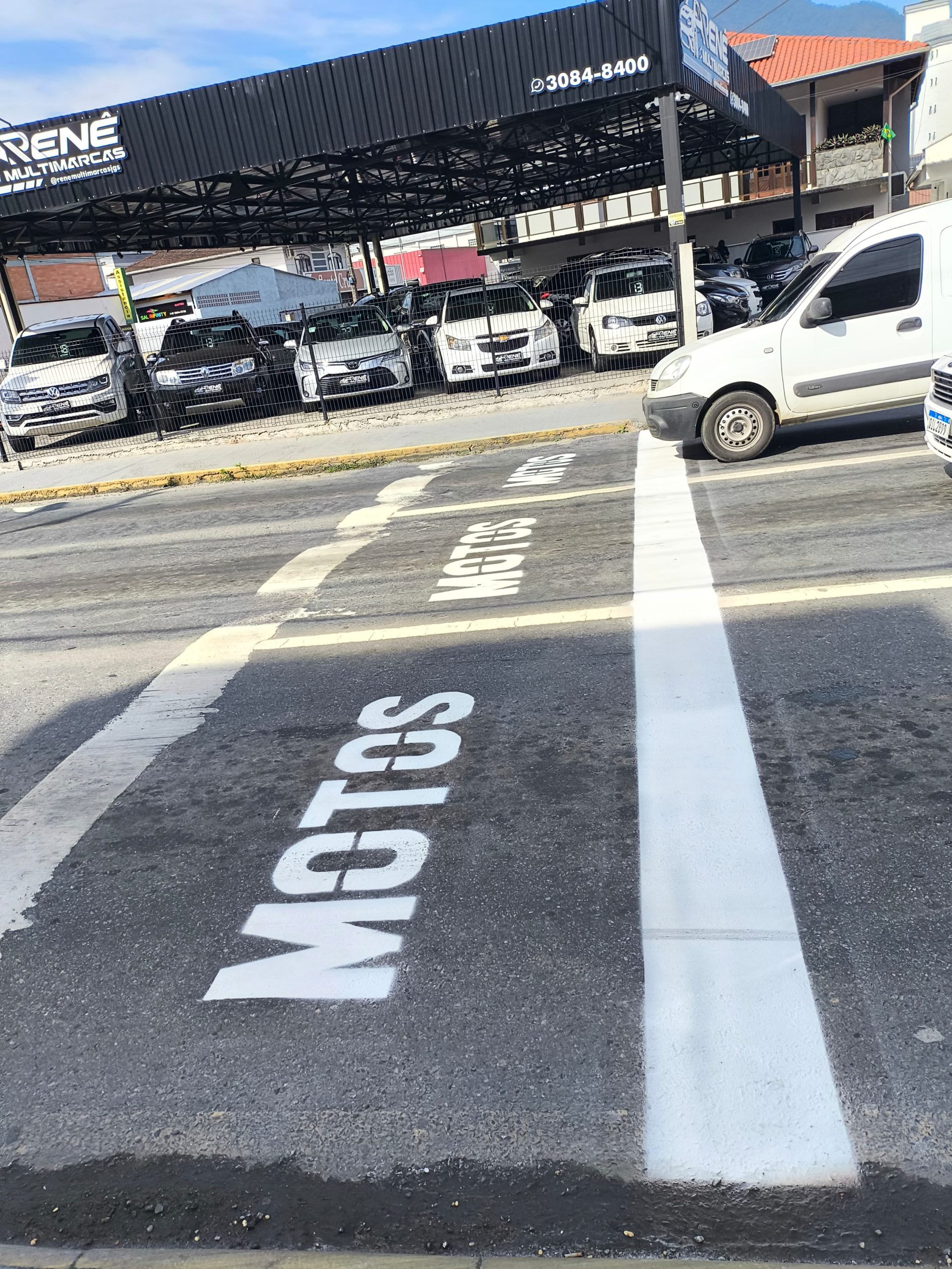 Vereadora Natália conquista bolsões exclusivos para motos em Jaraguá do Sul