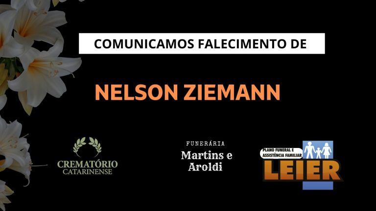 Plano Leier e a Funerária Martins e Aroldi comunicam o falecimento de Nelson Ziemann