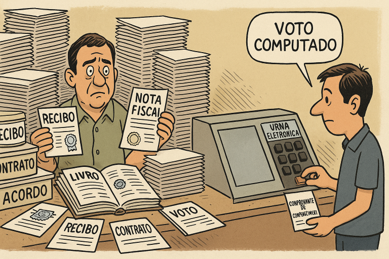 O voto invisível:quando o Brasil não dá recibo da sua própria democracia